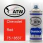 Preview: Chevrolet, Red, 75 / 8537: 400ml Sprühdose, von ATW Autoteile West.